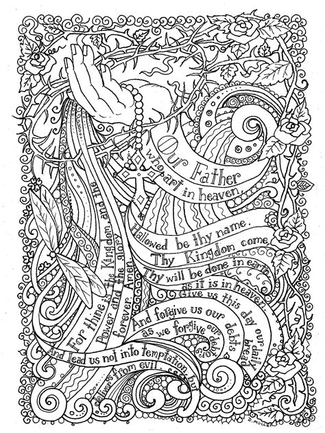 Prayer Coloring Pages For Adults Wickedgoodcause