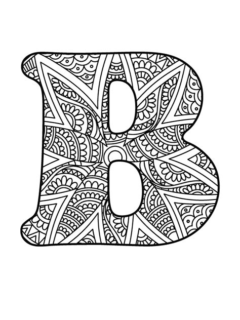 Mandala Alphabet Coloring Pages Free Printable Coloring Pages For Kids