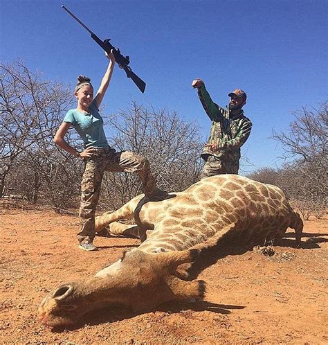 Utah Girl Sparks Outrage With Hunting Photos Taken In Africa Daily Mail Online