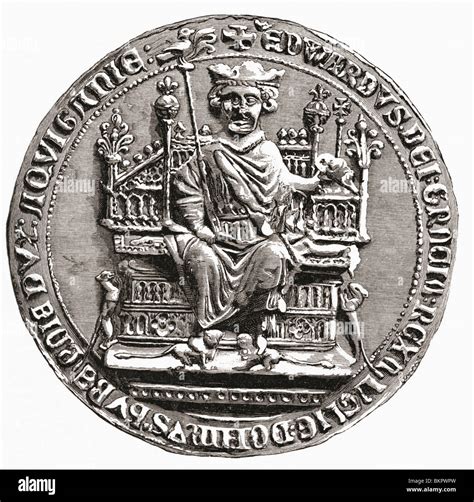 Great Seal Of Edward I 1239 To 1307 Aka Edward Longshanks And The