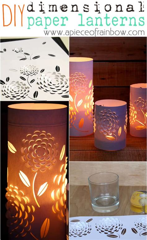 10 perfect diy lantern design ideas to make your home. DIY Paper Lanterns with Beautiful 3D Flowers Design - A Piece Of Rainbow