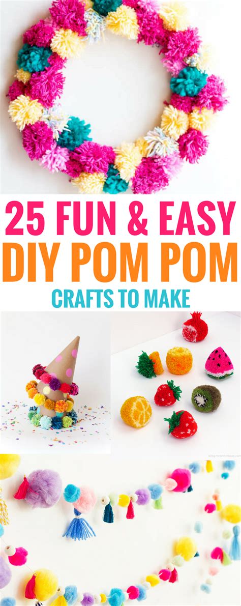 25 Fun And Easy Diy Pom Pom Crafts To Make