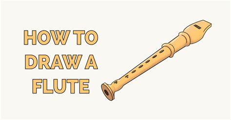 How To Draw A Flute Really Easy Drawing Tutorial