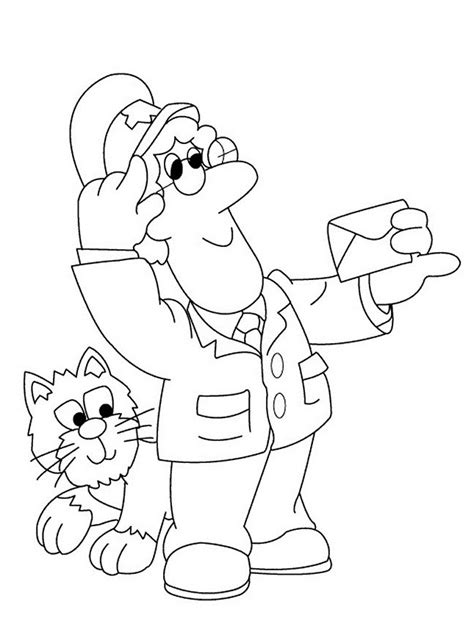 Coloring Page Postman Pat 49582 Cartoons Printable Coloring Pages
