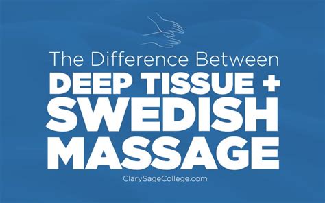 The Difference Between Deep Tissue And Swedish Massage