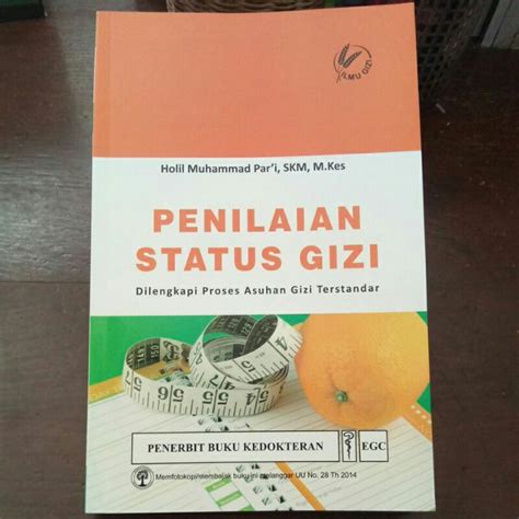 Jual Buku Original Penilaian Status Gizi Dilengkapi Proses Asuhan Gizi