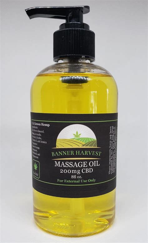 Cbd Massage Oil Banner Harvest