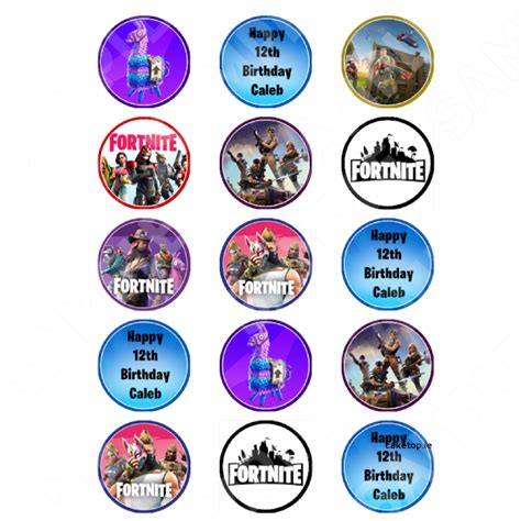 Fortnite Edible Cake Toppers Edible Pictures