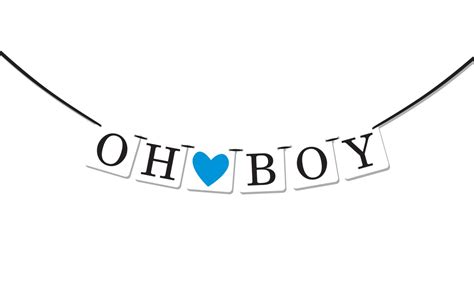 Party Supplies Party Décor Boy Oh Boy Baby Shower Banner