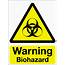 Warning Biohazard Vinyl Sign  Signs 2 Safety