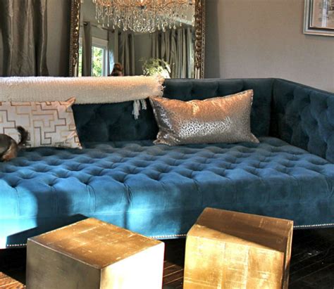 Interior Design Tips Blue Velvet Chesterfield Sofa