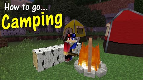 How To Go Camping In Minecraft Pe Tents Campfire And More Outdoor Escape Addon Youtube