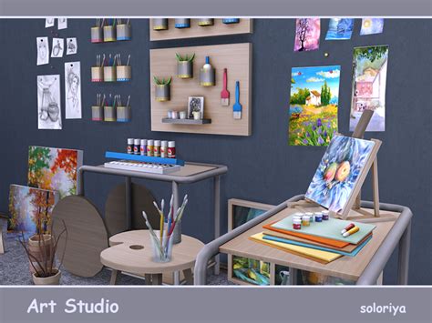 Sims 4 Ccs The Best Art Studio By Soloriya