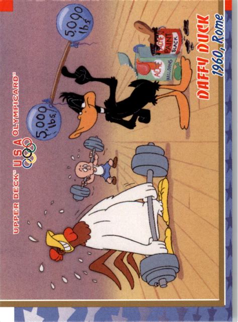 1996 Upper Deck Looney Tunes Olympicards 22 Daffy Duck Nm Mt