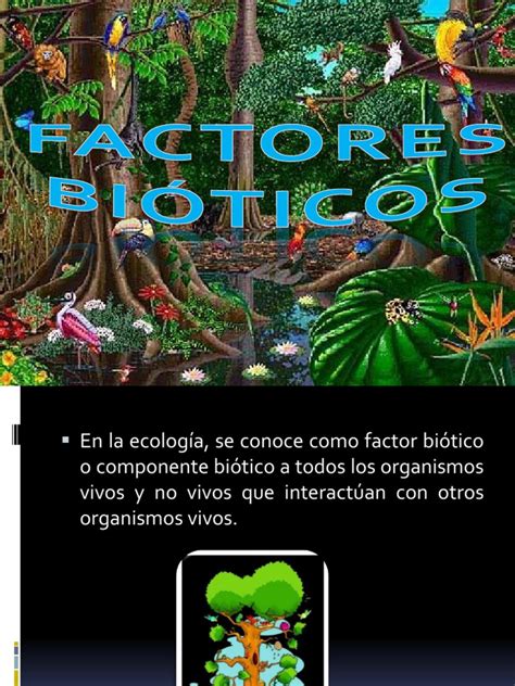 Factores Bioticos Ecología Ecosistema