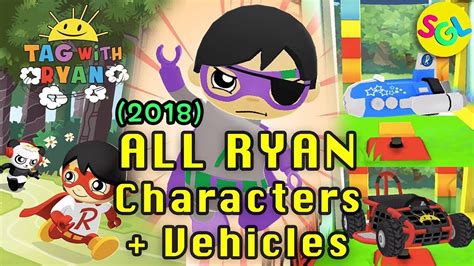 Do you have what it takes to outrun combo panda? ALL 2018 Ryan Characters+Vehicles for TAG WITH RYAN ...