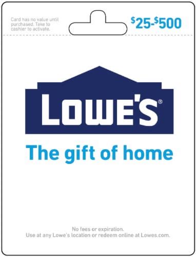 Lowe S Gift Card Activate And Add Value After Pickup