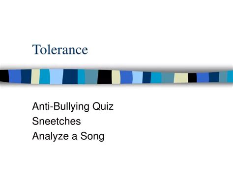 Ppt Tolerance Powerpoint Presentation Free Download Id9644844