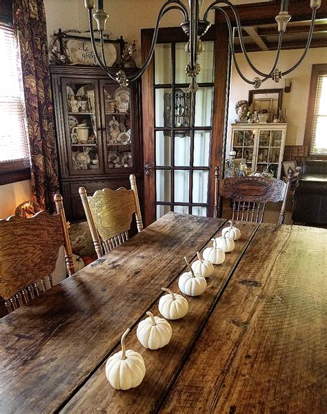 Dining Room With Antiques Harvest Home Tour Early Fall 2017 Colonial