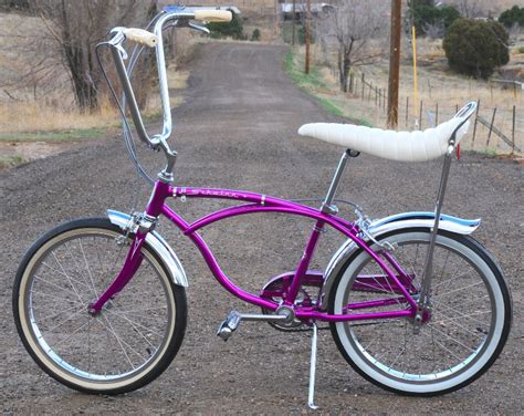 1966 Vintage Schwinn Violet Deluxe 3 Speed Stingray Bicycle