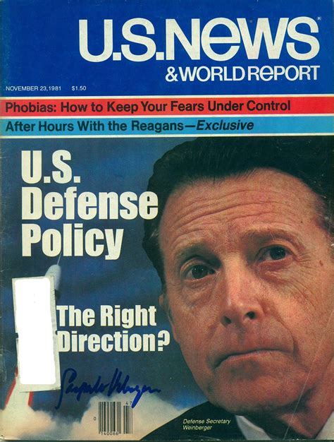 November 23 1981 Autographed Us News And World Report Maga Flickr