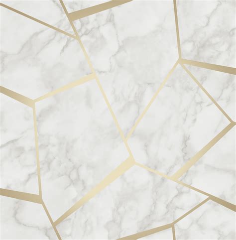 Fine Decor Fractal Marble Wallpaper Fd42265 Gold