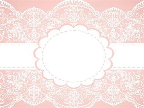 Pink Lace Vector Old Lace Frame Backgrounds For Powerpoint Templates
