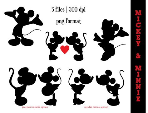 Minnie Mouse Silhouette Like This Item Silhouette Minnie Mouse Princess Silhouette