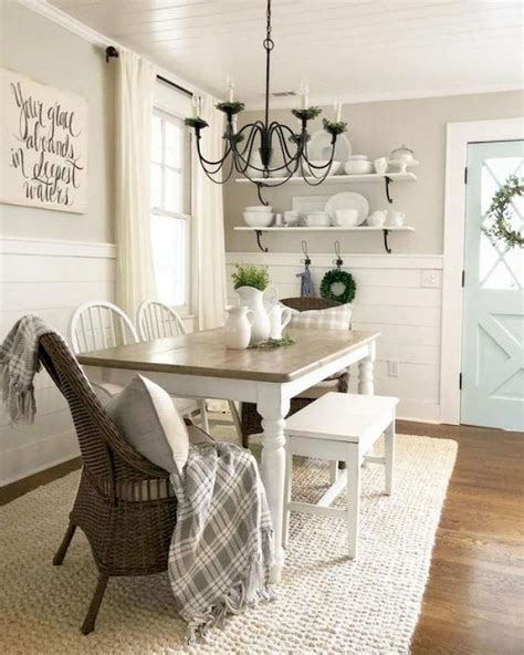 Looking for a place to work or study with a quick and easy set up? 30 Best Farmhouse Table Dining Room Decor Ideas - Googodecor