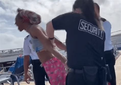 woman jumps overboard on carnival cruise ship after alleged argument in hot tub [video]
