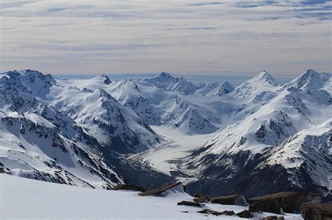 Mountains Landscape Snow New Zealand Winter Wasteland Ice Cream