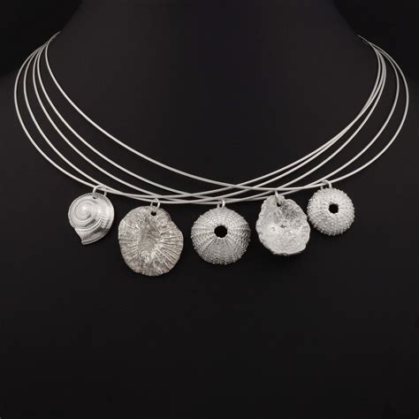 Handmade Silver Shell Necklets Pendants And Necklaces Handmade