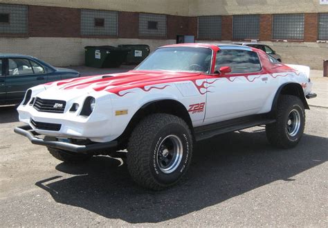 4 Wheel Drive Z 28 Camaro Custom Muscle Cars Lifted Cars Monster Car