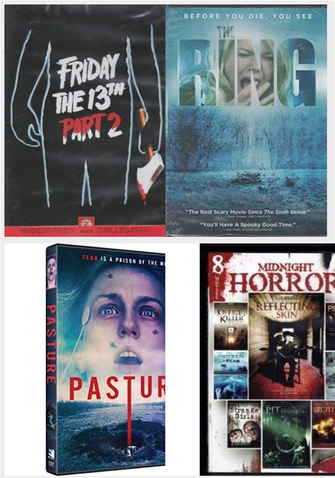 Horror 4 Pack Dvd Bundle Friday The 13th Part 2 The Ring Pasture 8