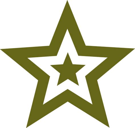 Military Star Clipart