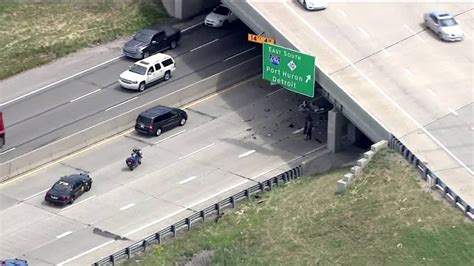 Car Hauler Hits 696 Overpass On Northbound Telegraph Road Youtube