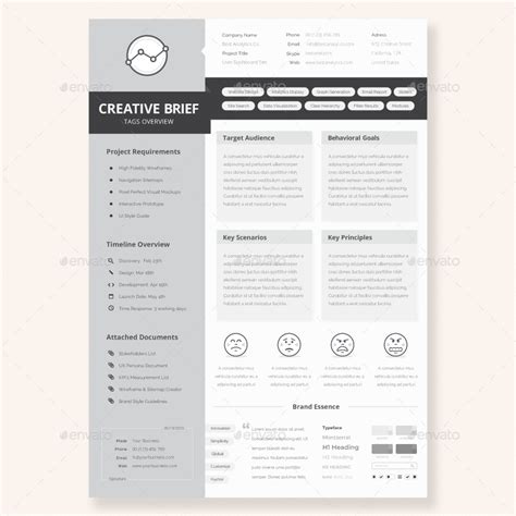 UX Workflow - Creative Brief by Sargatal | GraphicRiver