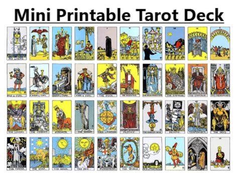 Free Printable 78 Tarot Cards

