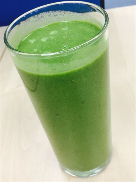 These fibers take a long time to break down and digest. No banana smoothie! Cucumber, ginger, lime juice, spinach ...