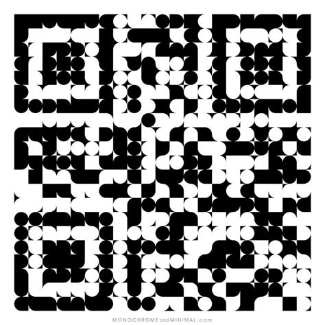 Qr Code Abstract Op Art By Monochromeandminimal On Deviantart