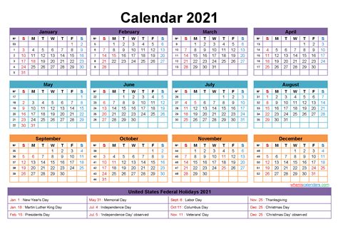 Free Editable Printable Calendar 2021 Template Noep21y23