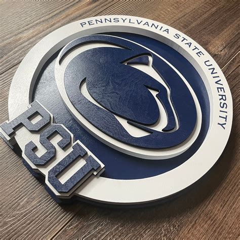 Penn State Sign Pennsylvania State Wall Art Psu Decor Etsy