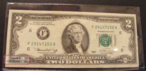 Usa Two Dollar Bill Series