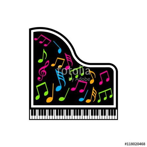 Check out our music lesson logo selection for the very best in unique or custom, handmade pieces from our shops. Piano musical notes logo. vector graphic (With images ...