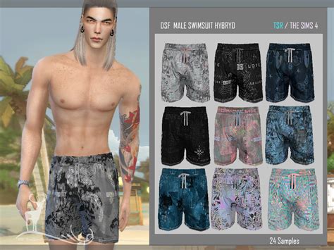 Male Swimwear Hybran By Dansimsfantasy At Tsr Sims 4 Updates