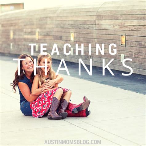 Teaching Our Children To Be Thankful
