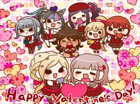 The Girls Of Sdra2 And Ndrv3 Wish You A Happy Valentines Day R