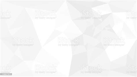 Abstract White Gray Polygonal Background Geometric Crumpled Triangle