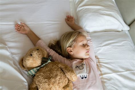 Child Pajamas Bed Girl Childhood Bedroom Person Little Sleep Lying Home
