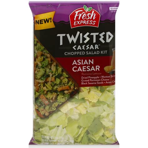 Fresh Express Twisted Chopped Salad Kit Asian Caesar Packaged Salads Pierre Part Store Llc